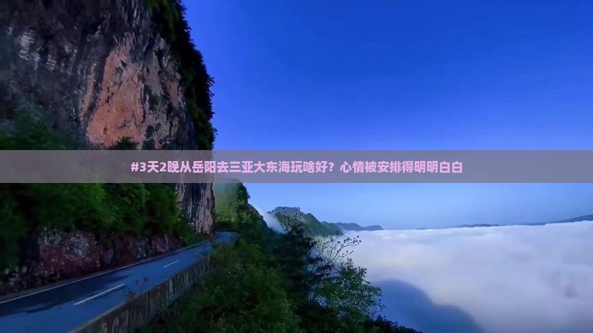 岳阳前往三亚大东海必玩地