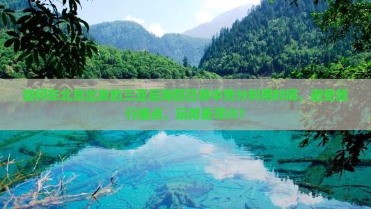 北京出发三亚后海四日游