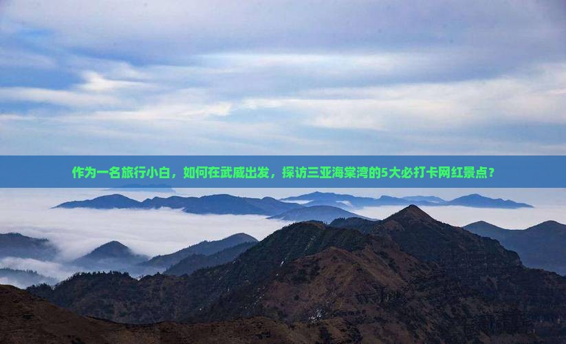 武威前往三亚海棠湾旅游网红地点