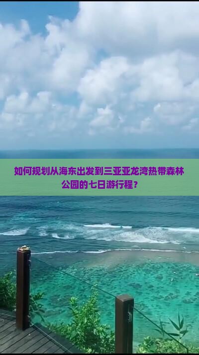 海东前往三亚亚龙湾热带森林公园七日游