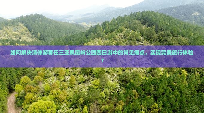 清徐前往三亚凤凰岭公园四日游