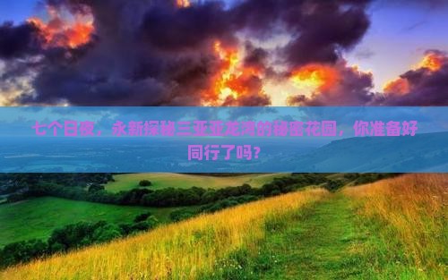 永新前往三亚亚龙湾七日游
