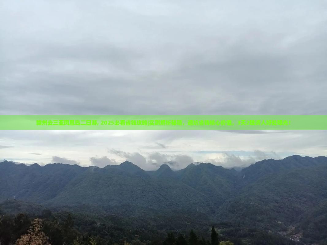 赣州去三亚凤凰岛二日游