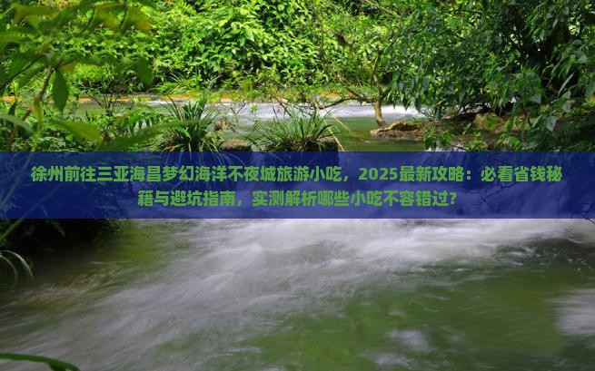 徐州前往三亚海昌梦幻海洋不夜城旅游小吃