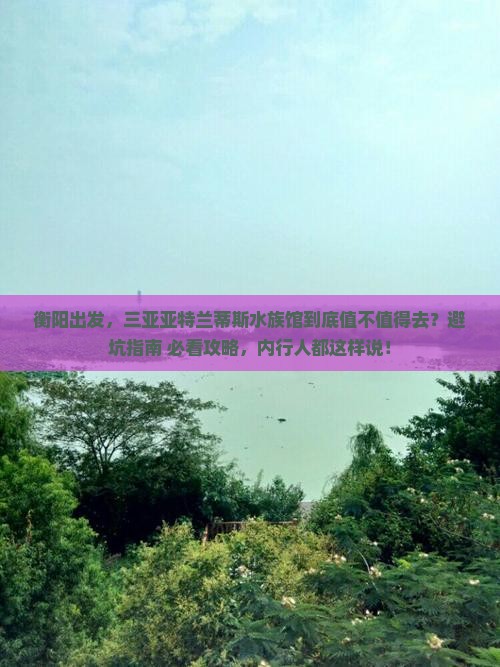 衡阳前往三亚亚特兰蒂斯水族馆攻略