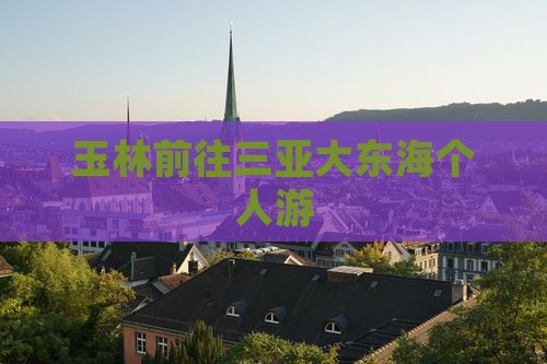 玉林前往三亚大东海个人游