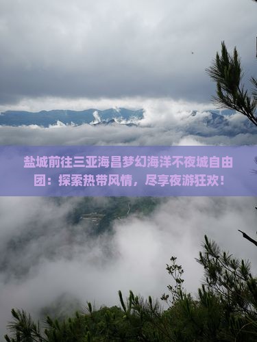 盐城前往三亚海昌梦幻海洋不夜城自由团