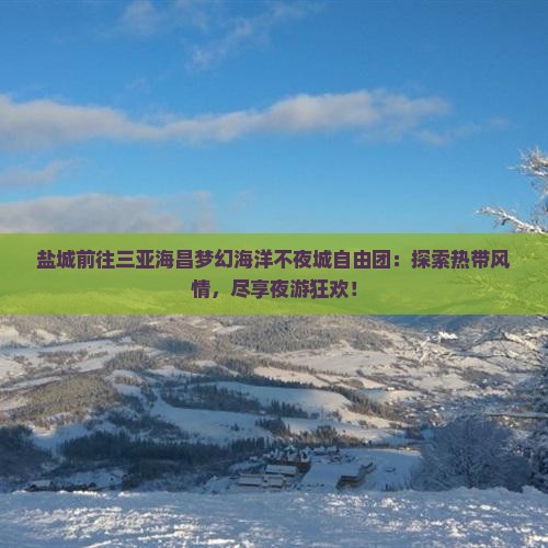 盐城前往三亚海昌梦幻海洋不夜城自由团