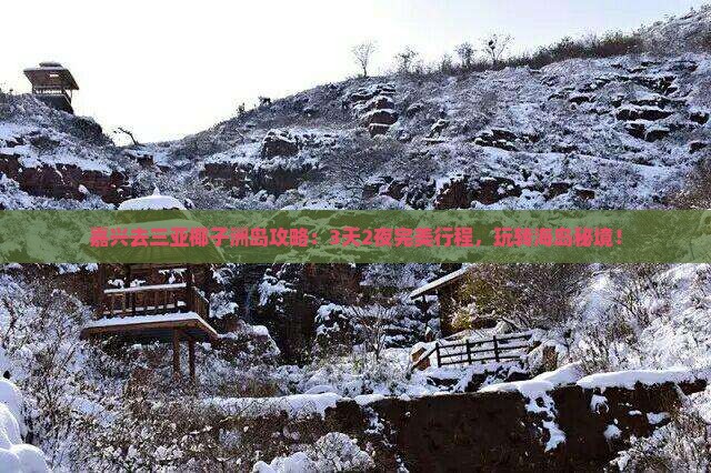 嘉兴去三亚椰子洲岛攻略