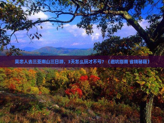 吴忠前往三亚南山文化旅游区三日游