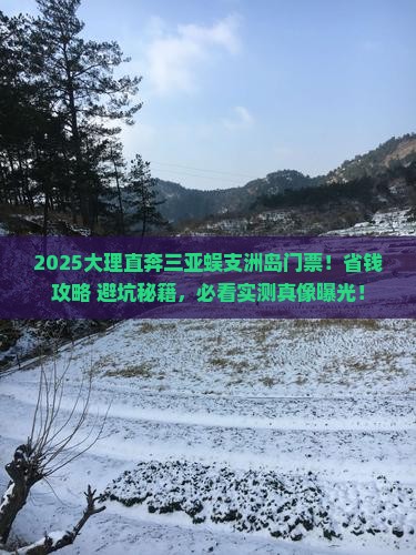 大理前往三亚蜈支洲岛门票