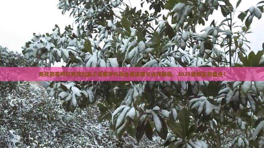 克孜勒苏柯尔克孜出发三亚椰梦长廊必玩地