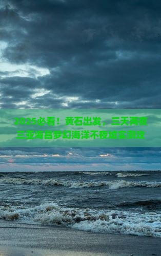 黄石去三亚海昌梦幻海洋不夜城二日游