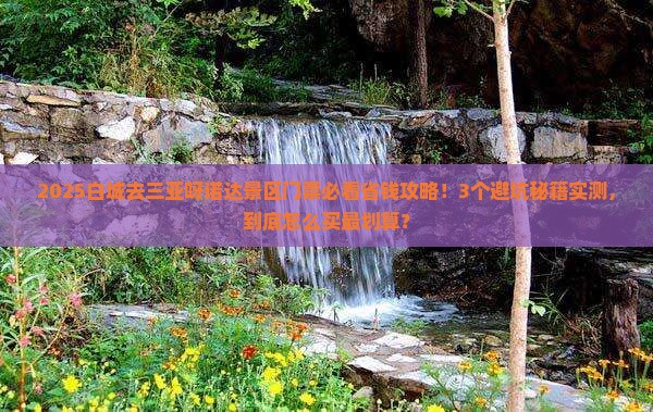 白城去三亚呀诺达景区门票 白城去三亚呀诺达景区门票