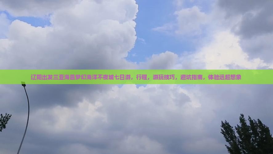 辽阳出发三亚海昌梦幻海洋不夜城七日游