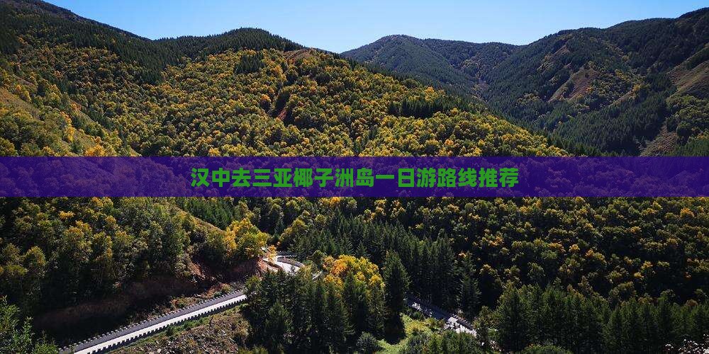 汉中去三亚椰子洲岛一日游