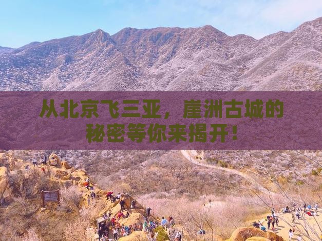 北京去三亚崖洲古城二日游