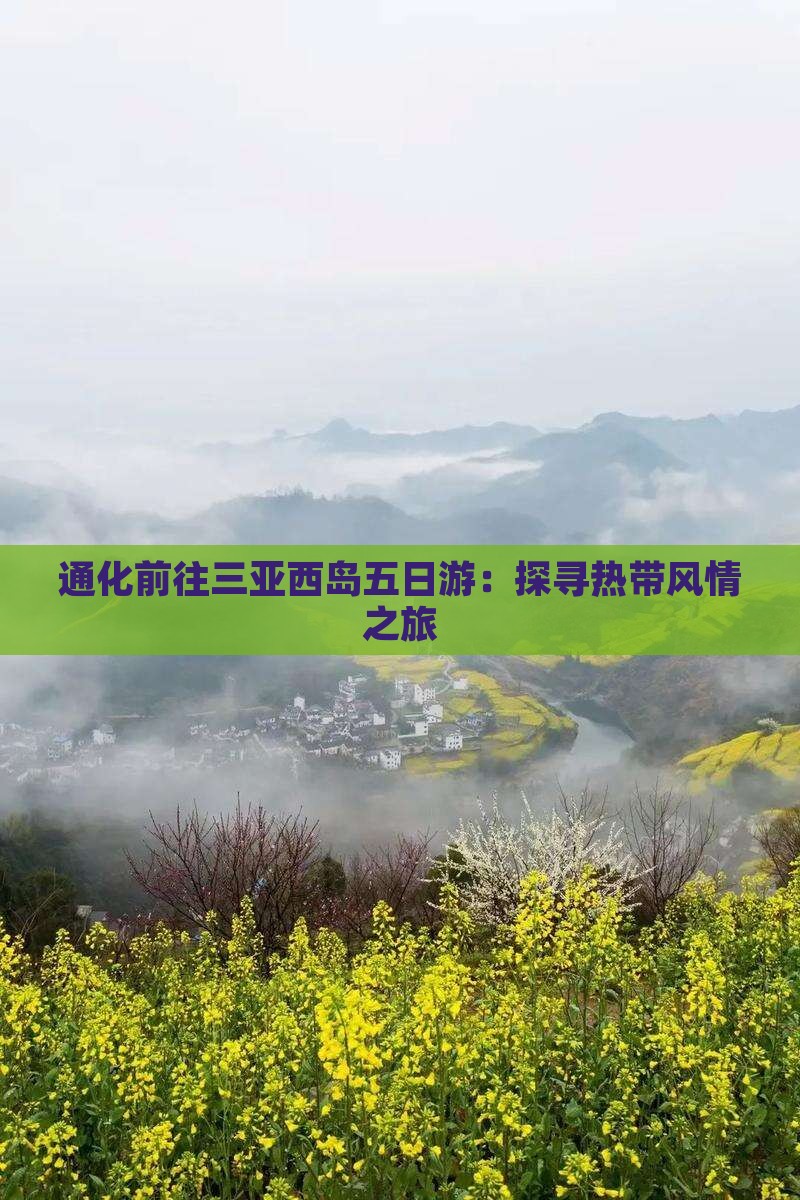 通化前往三亚西岛五日游