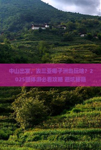 中山前往三亚椰子洲岛团体旅游
