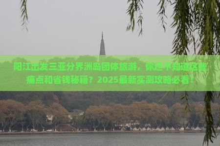 阳江出发三亚分界洲岛团体旅游