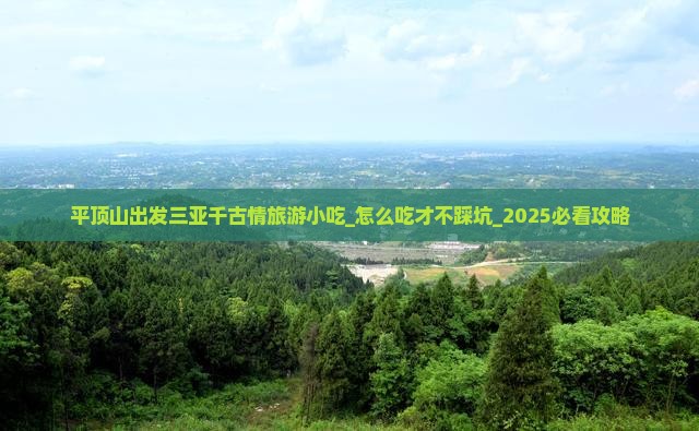 平顶山出发三亚千古情旅游小吃