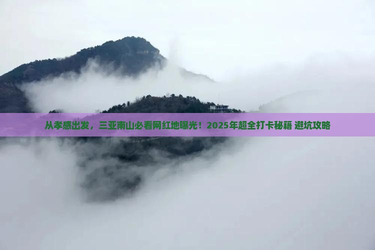 孝感出发三亚南山文化旅游区旅游网红地点