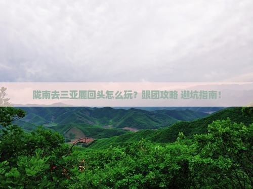陇南去三亚鹿回头旅行社