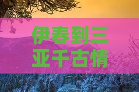 伊春去三亚千古情个人游