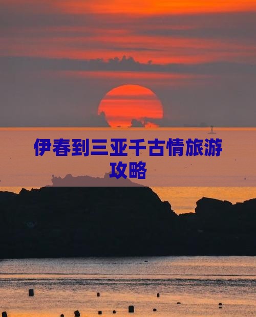 伊春去三亚千古情个人游