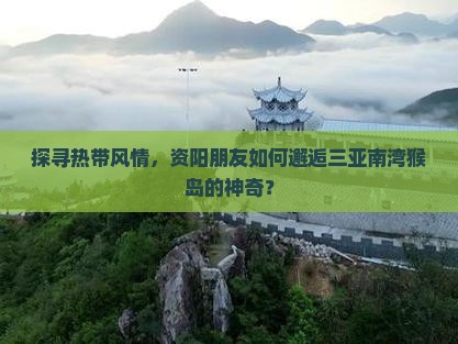 资阳前往三亚南湾猴岛旅游