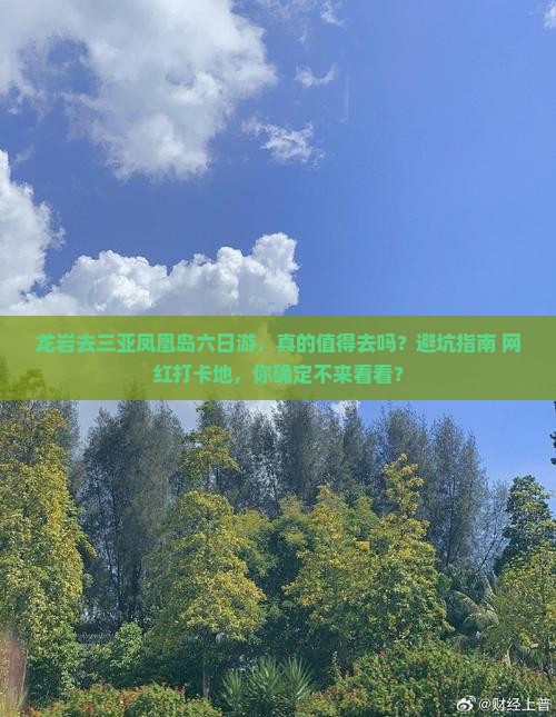 龙岩去三亚凤凰岛六日游