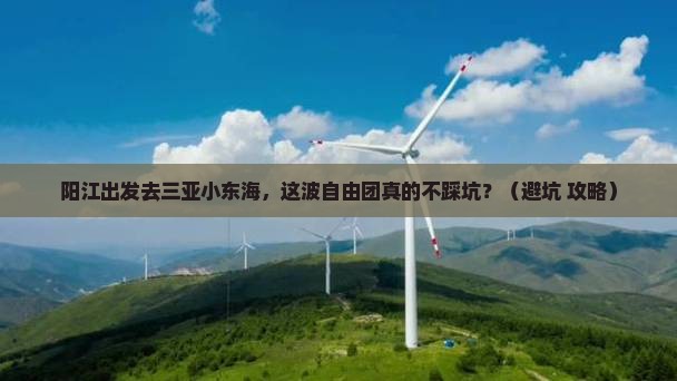 阳江前往三亚小东海自由团