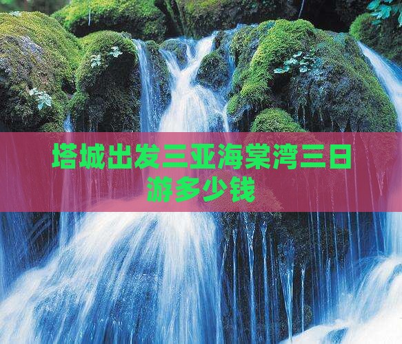 塔城出发三亚海棠湾三日游