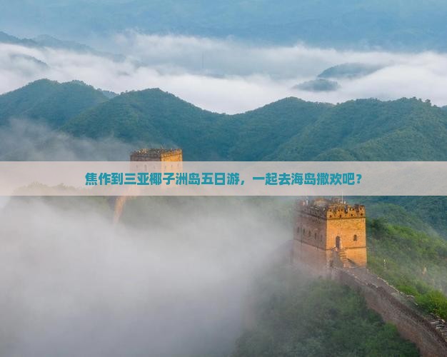 焦作去三亚椰子洲岛五日游