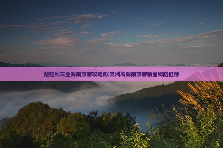 楚雄去三亚蜈支洲岛旅行社