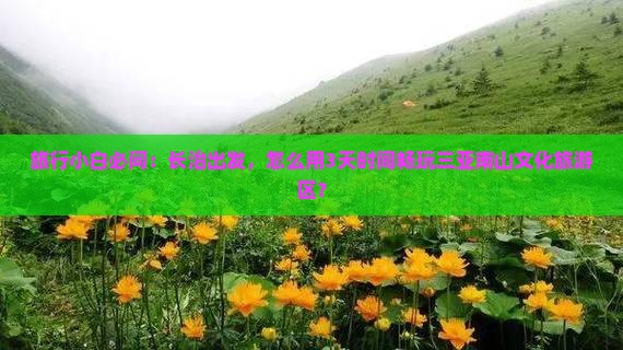 长治去三亚南山文化旅游区哪里玩