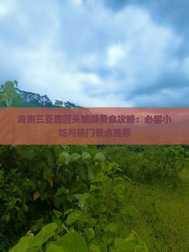 果洛前往三亚鹿回头旅游小吃
