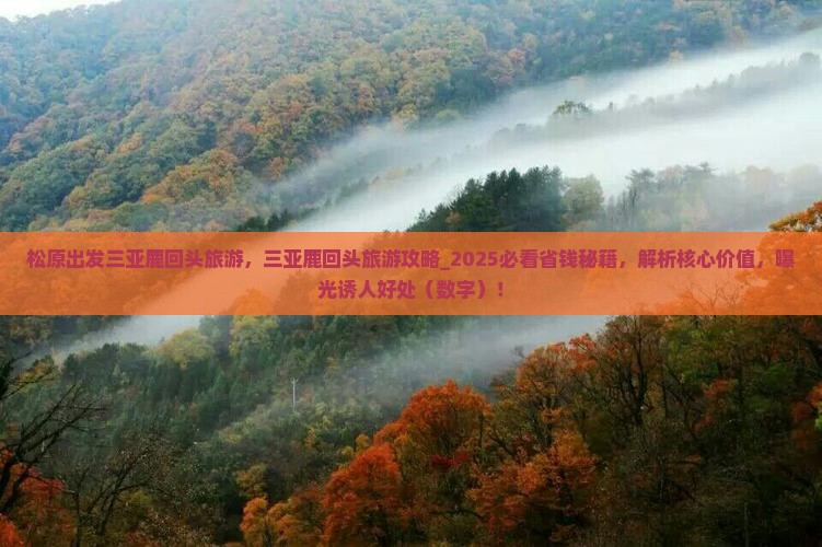 松原出发三亚鹿回头旅游