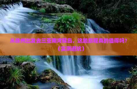 徐州去三亚南湾猴岛旅游