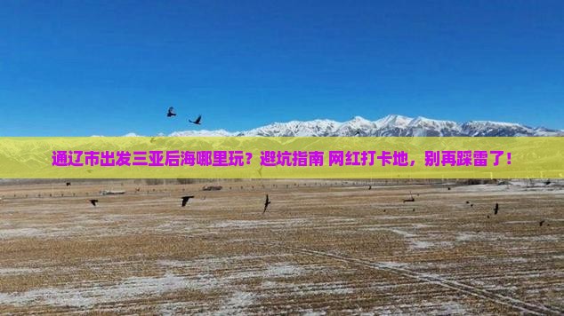 通辽市出发三亚后海哪里玩