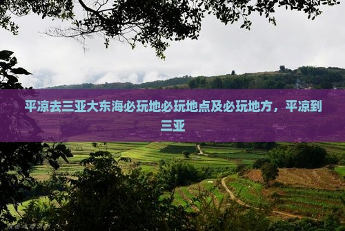 平凉去三亚大东海必玩地