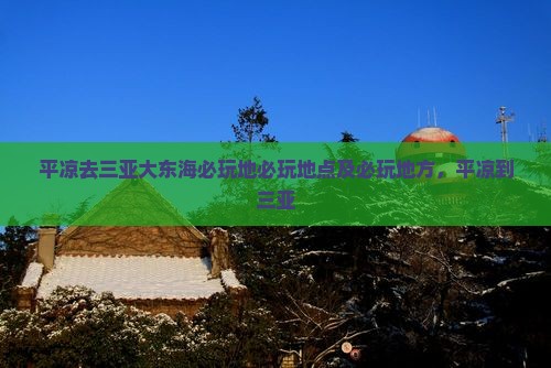 平凉去三亚大东海必玩地