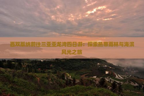 西双版纳前往三亚亚龙湾四日游