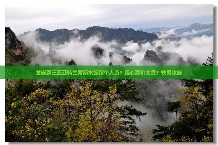龙岩前往三亚亚特兰蒂斯水族馆个人游