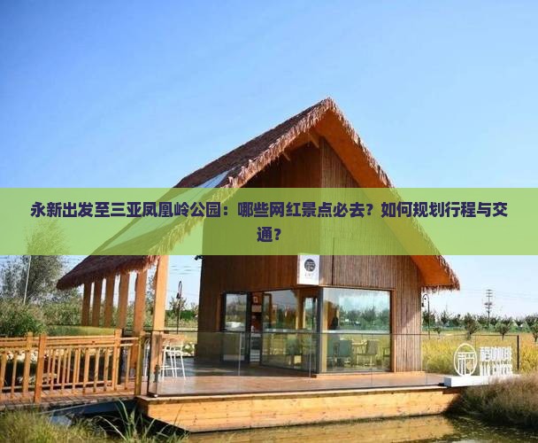 永新出发三亚凤凰岭公园旅游网红地点