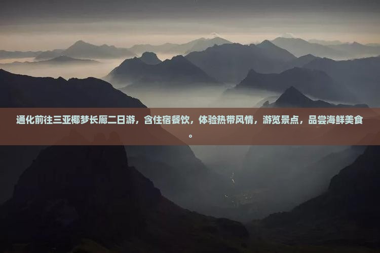 通化前往三亚椰梦长廊二日游