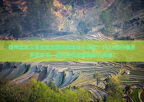 德州出发三亚亚龙湾国际玫瑰谷必玩地