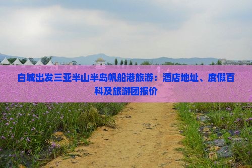 白城出发三亚半山半岛帆船港旅游