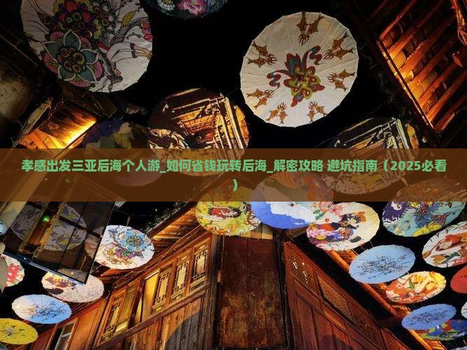 孝感出发三亚后海个人游