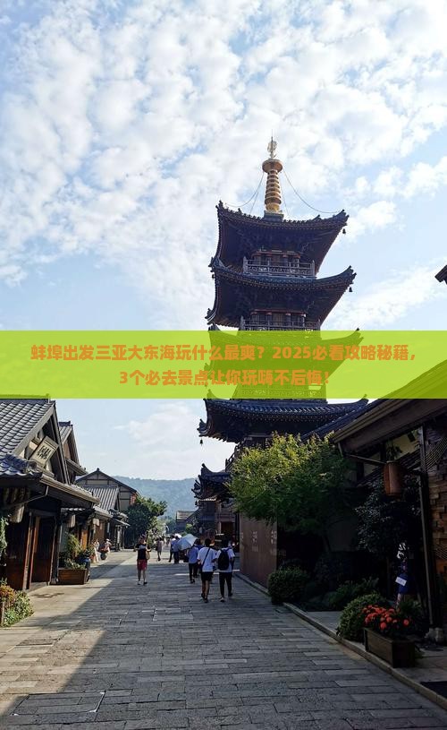 蚌埠出发三亚大东海哪里玩
